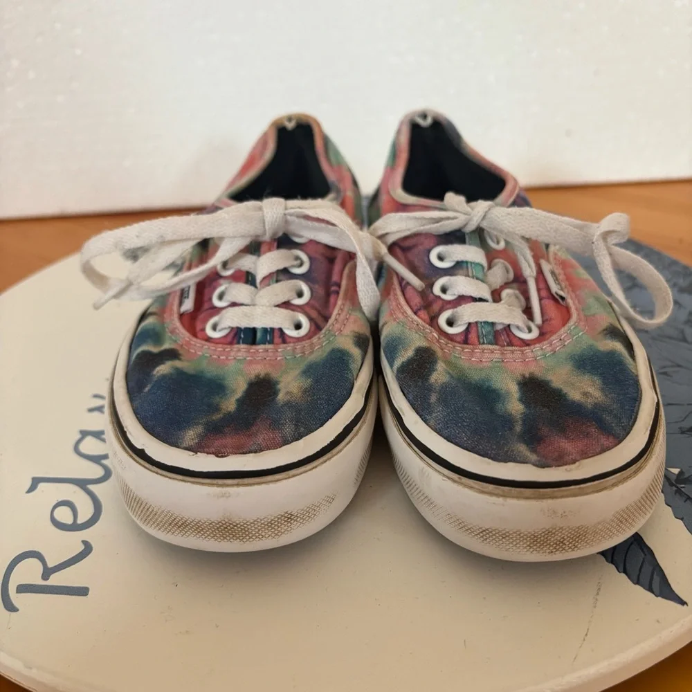 Vans Authentic Tie Dye Canvas Sneakers Size 5 Women